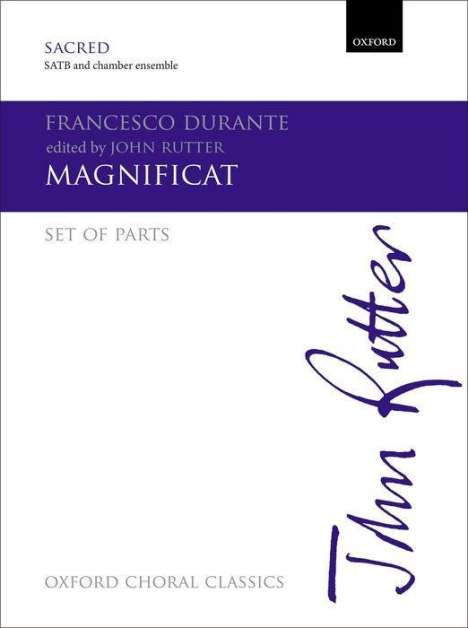 Francesco Durante: Magnificat, Buch