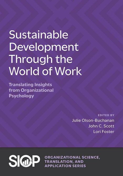 Julie Olson-Buchanan: Sustainable Development Through the World of Work, Buch