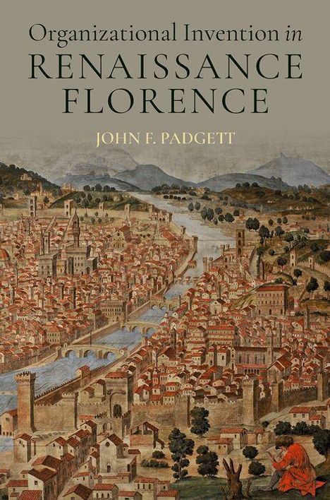 „Organizational Invention in Renaissance Florence“, John F. Padgett. Illustration einer mittelalterlichen Stadtansicht.