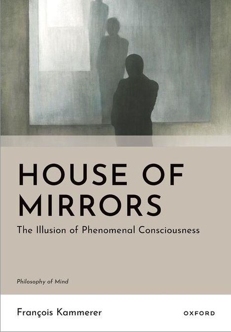 "House of Mirrors: The Illusion of Phenomenal Consciousness" von François Kammerer. Illustration: Silhouette einer Person.