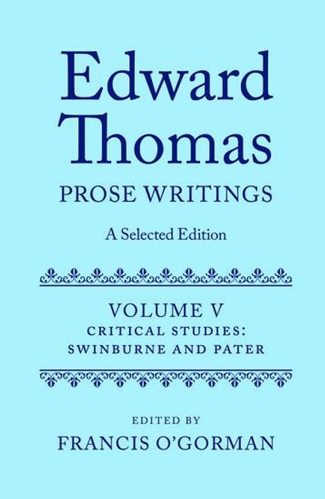 Francis O'Gorman: Edward Thomas, Buch