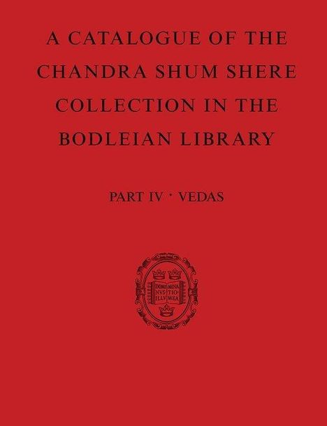 Parameswara Aithal: A Catalogue of the Chandra Shum Shere Collection in the Bodleian Library, Buch