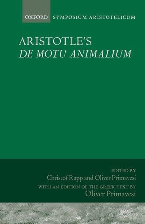 Aristotle's de Motu Animalium, Buch