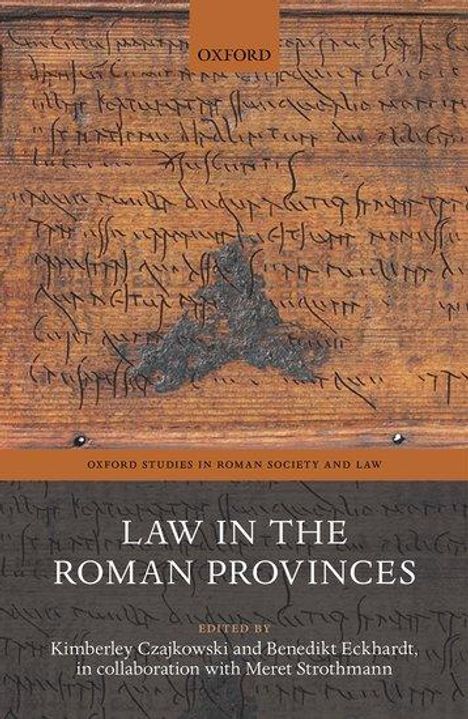 Law in the Roman Provinces, Buch