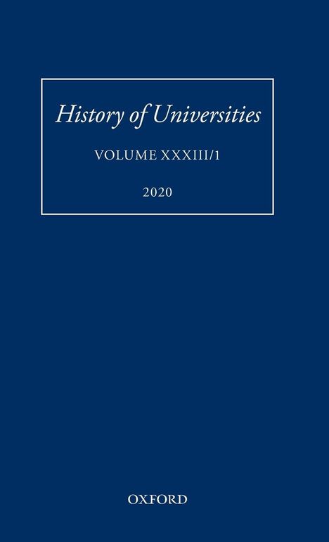 Mordechai Feingold: History of Universities XXXIII/1, Buch