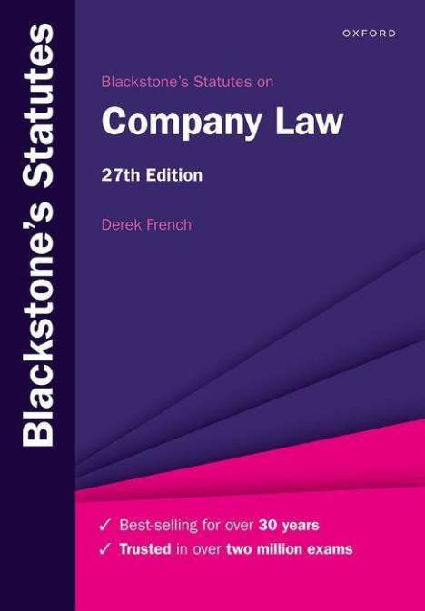 Blackstone's Statutes on Company Law, Buch