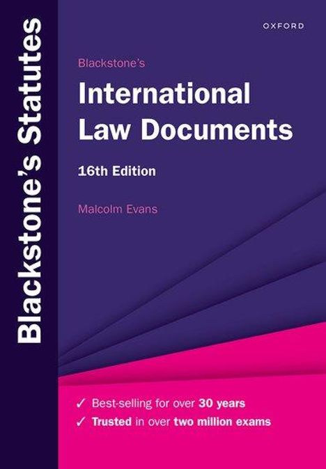 Malcolm Evans: Blackstone's International Law Documents, Buch