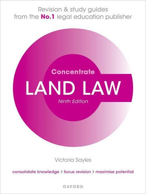 Victoria Sayles: Land Law Concentrate, Buch