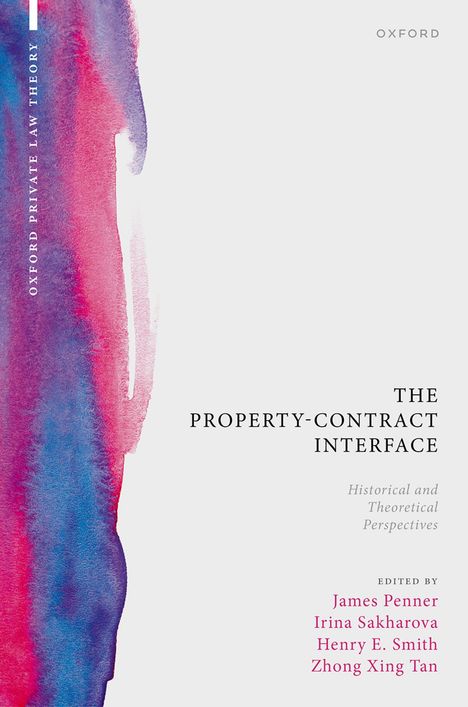 Der Titel lautet "The Property-Contract Interface". Ein farbiger Streifen in Blau und Rot verläuft vertikal links.