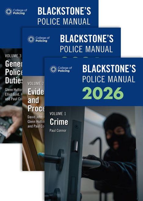 Paul Connor: Blackstone's Police Manuals Volume 1: Crime, Buch