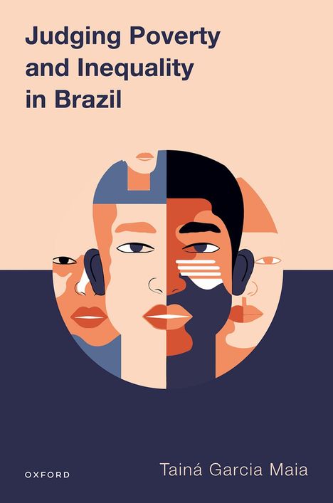 "Judging Poverty and Inequality in Brazil", Tainá Garcia Maia. Illustration von Gesichtern in warmen Farben.