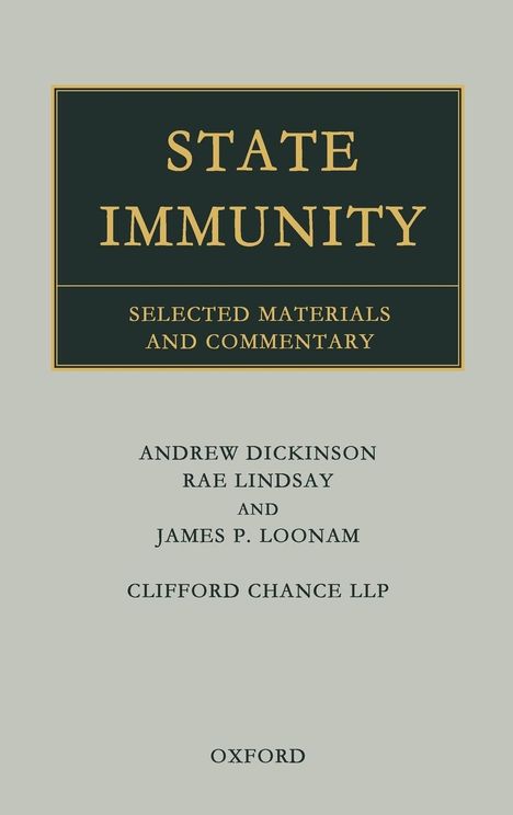 Andrew Dickinson: State Immunity, Buch