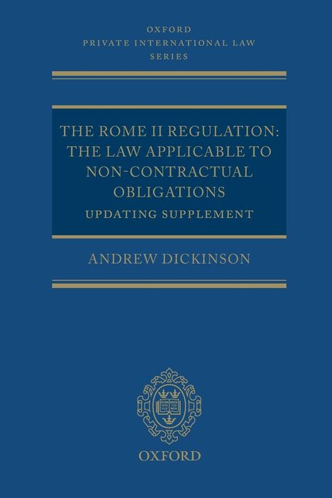 Andrew Dickinson: The Rome II Regulation, Buch