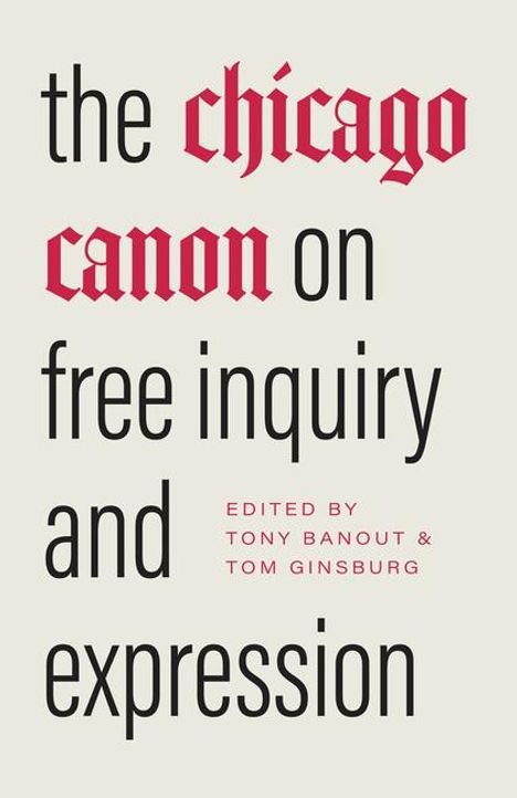 The Chicago Canon on Free Inquiry and Expression, Buch