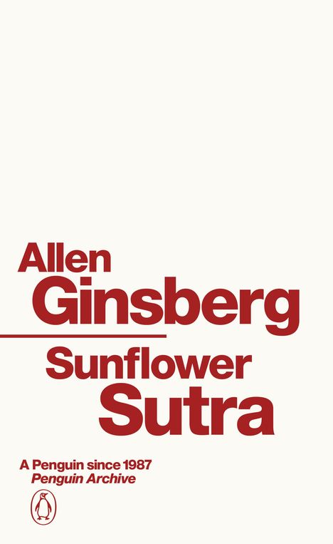 Allen Ginsberg: Sunflower Sutra, Buch