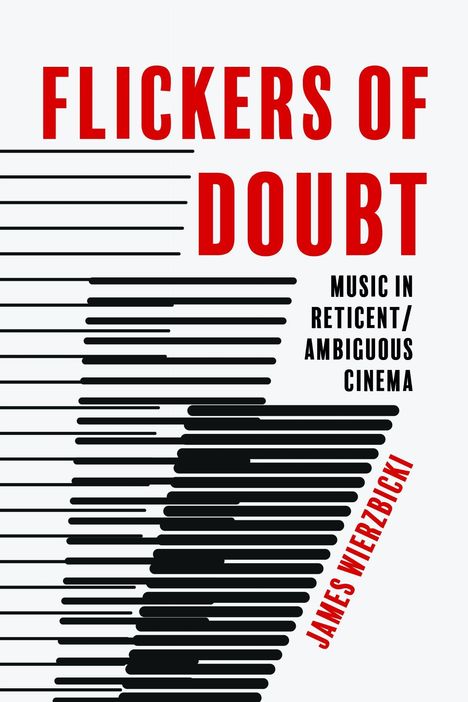 „Flickers of Doubt: Music in Reticent/Ambiguous Cinema“. Autor: James Wierzbicki. Linienmuster nach unten verbreiternd.