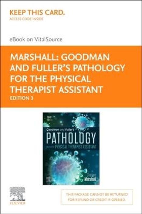 Charlene Marshall: Goodman and Fuller's Pathology for the Physical Therapist Assistant - Elsevier eBook on Vitalsource (Retail Access Card), Buch