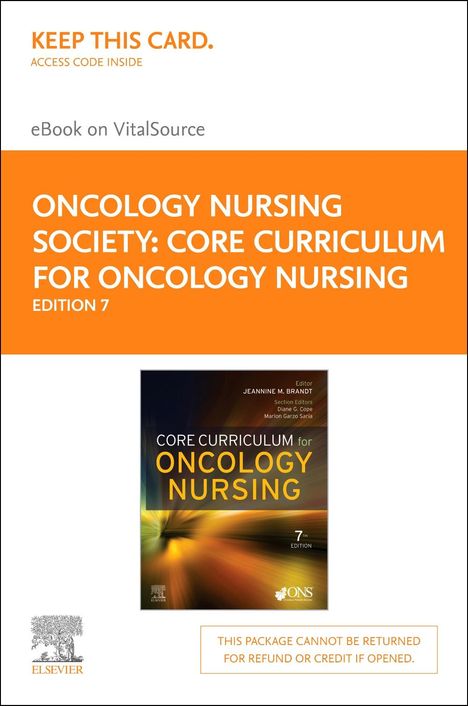 Core Curriculum for Oncology Nursing - Elsevier eBook on Vitalsource (Retail Access Card), Buch