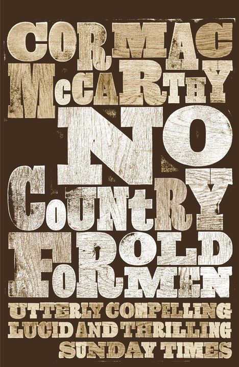 Cormac McCarthy: No Country for Old Men, Buch