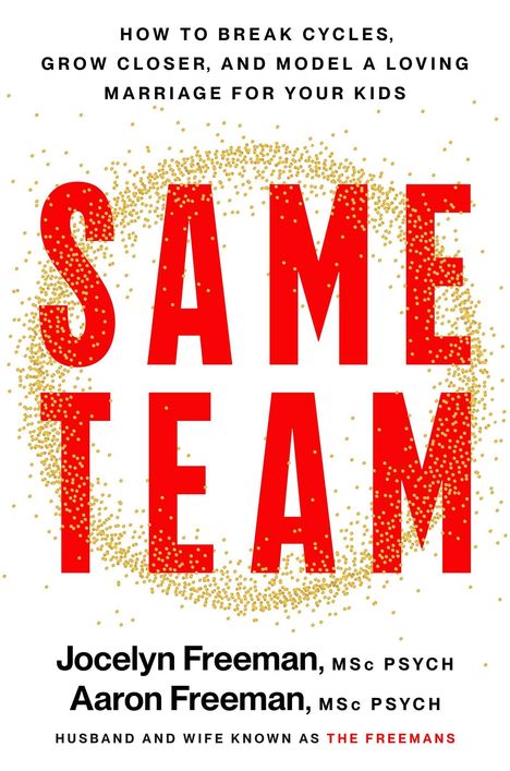 HOW TO BREAK CYCLES... SAME TEAM. Jocelyn Freeman, Aaron Freeman. HUSBAND AND WIFE KNOWN AS THE FREEMANS. Roter Text.
