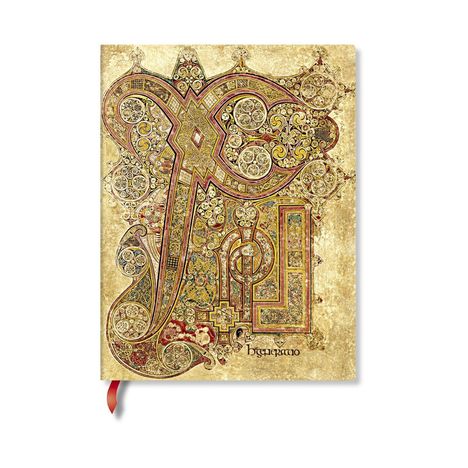 Verziert mit kunstvollen Mustern, zeigt die Illustration detaillierte, verschlungene Designs in Rot- und Goldtönen.