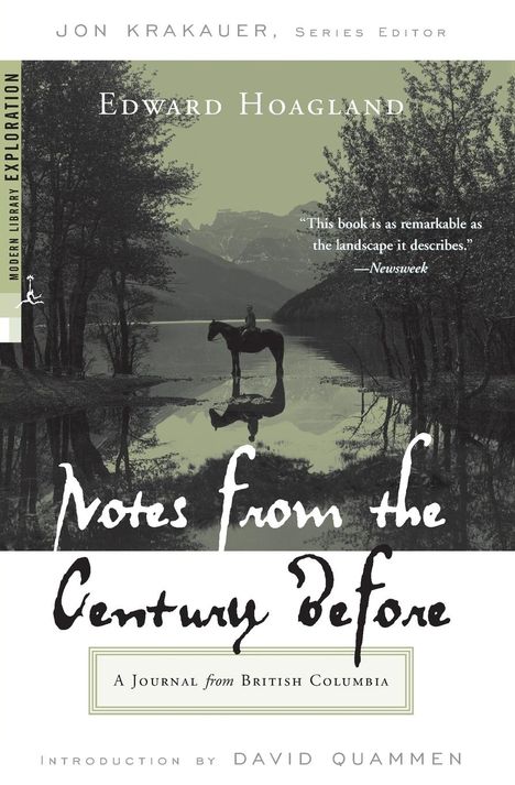 Edward Hoagland: Notes from the Century Before, Buch