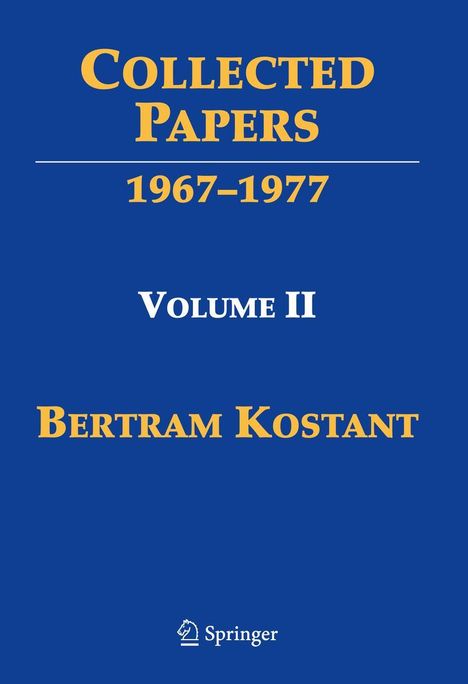Bertram Kostant: Collected Papers, Buch