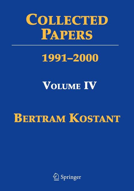 Bertram Kostant: Collected Papers, Buch