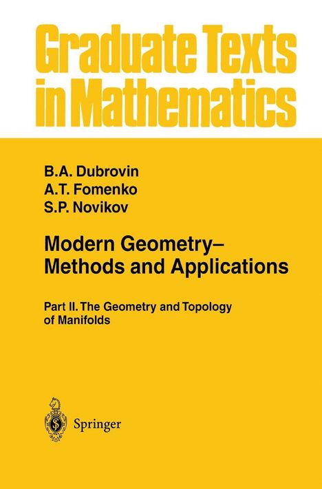 B. A. Dubrovin: Modern Geometry- Methods and Applications, Buch