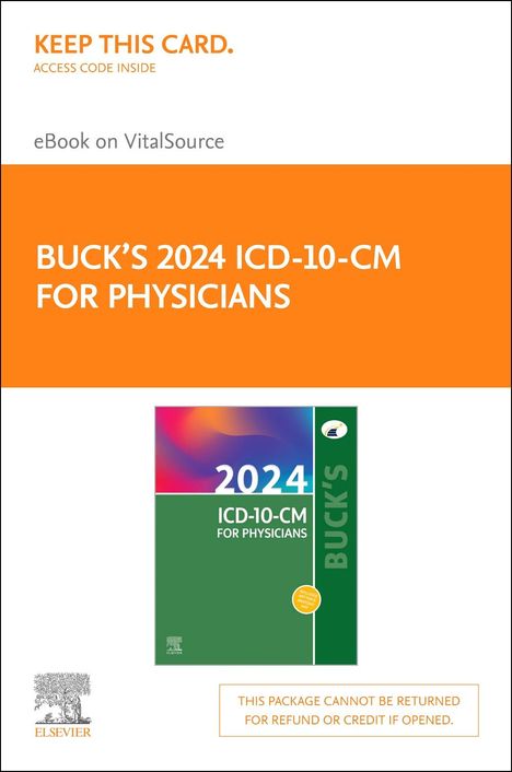 Elsevier: Buck's 2024 ICD-10-CM for Physicians - Elsevier E-Book on Vitalsource (Retail Access Card), Buch