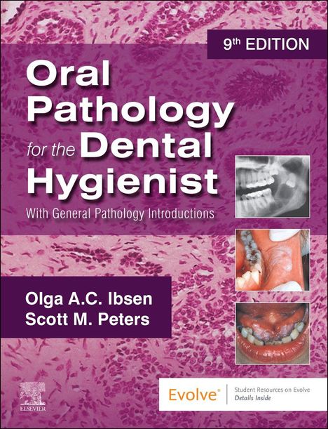 "Oral Pathology for the Dental Hygienist", 9. Edition, Olga A.C. Ibsen, Scott M. Peters. Hintergrund: Mikroskop-Bildmuster.