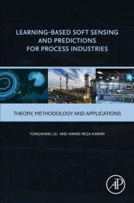 Titel: "Learning-Based Soft Sensing and Predictions for Process Industries". Fotos von Industrieanlagen.