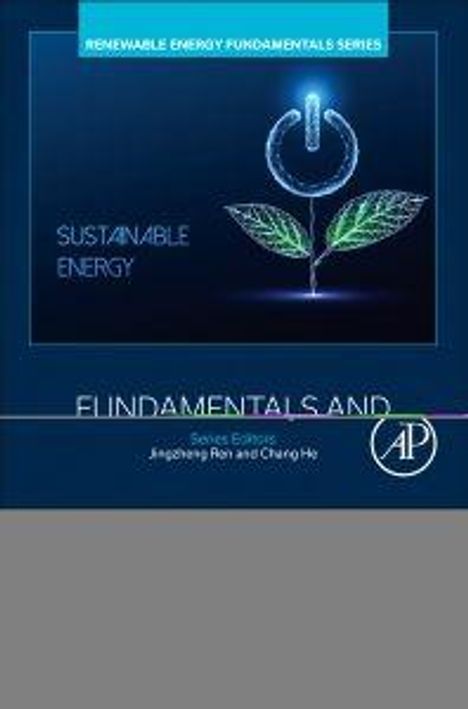 „Renewable Energy Fundamentals Series“, „Sustainable Energy“, Logo mit einem Blatt und einem Einschalt-Symbol.