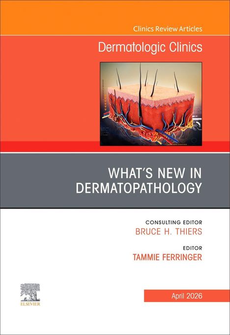 „What's New in Dermatopathology“. Illustration eines Hautquerschnitts mit Haaren. Herausgeber: Bruce H. Thiers, Tammie Ferringer.