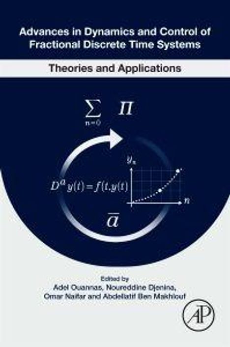"Advances in Dynamics and Control of Fractional Discrete Time Systems. Theories and Applications." Mathematische Symbole und Diagramm.