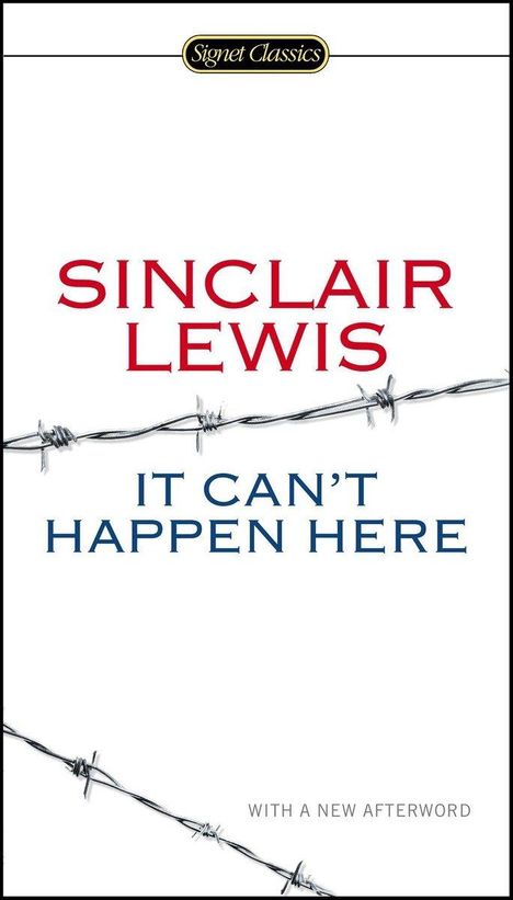 Sinclair Lewis: It Can't Happen Here, Buch