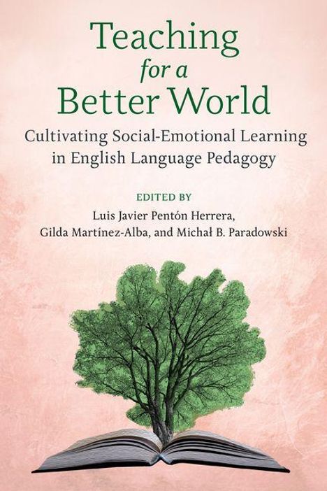 „Teaching for a Better World“: Über sozial-emotionales Lernen im Englischunterricht. Ein Baum wächst aus einem Buch.