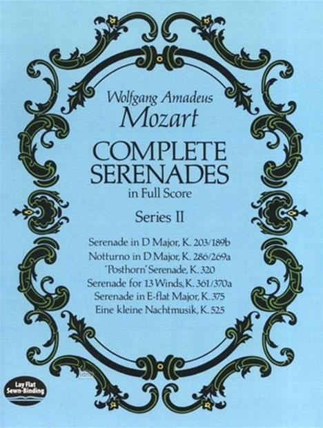 Comp Serenades In Full Score S, Buch