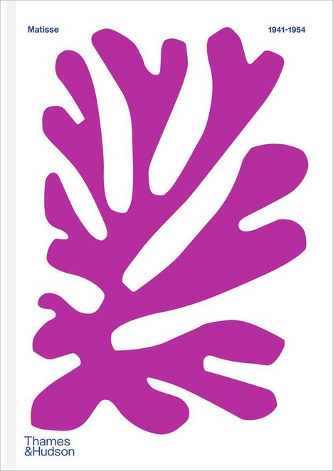 Text: "Matisse", "1941-1954", "Thames & Hudson". Lila ausgeschnittene Form auf weißem Hintergrund.