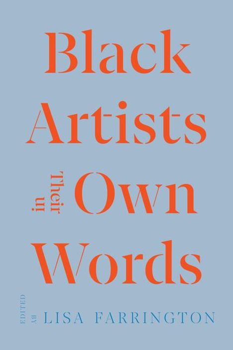Black Artists in Their Own Words, Buch