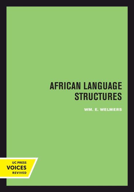 Wm. E. Welmers: African Language Structures, Buch