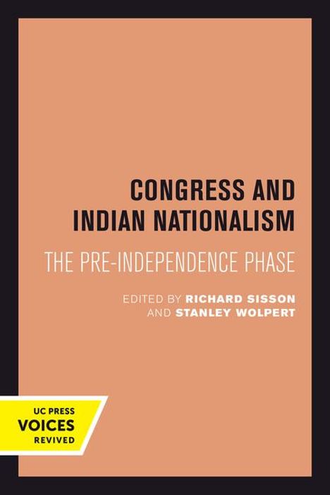 Congress and Indian Nationalism, Buch