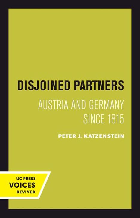 Peter Katzenstein: Katzenstein, P: Disjoined Partners, Buch