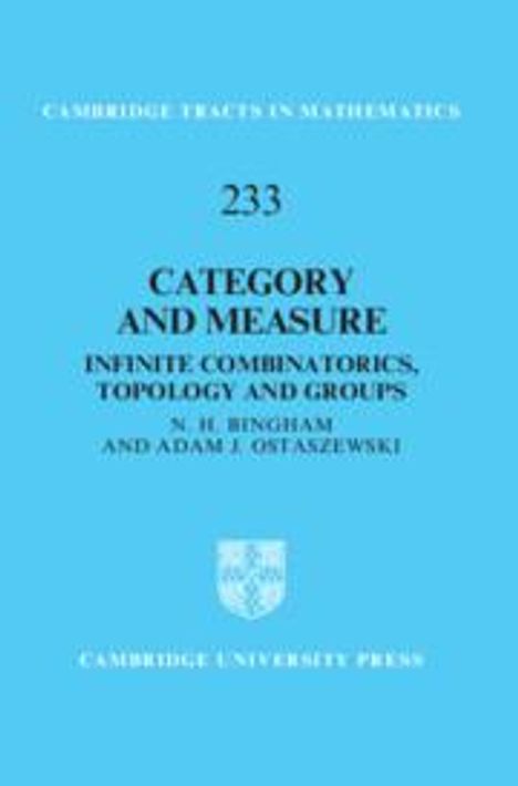 N H Bingham: Category and Measure, Buch