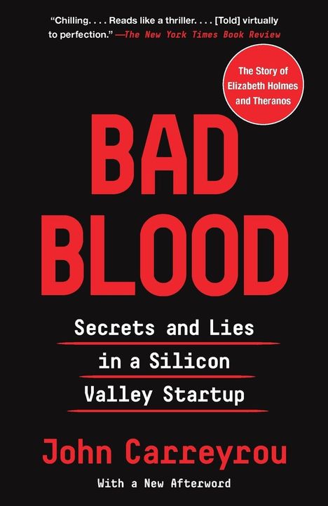 John Carreyrou: Bad Blood, Buch