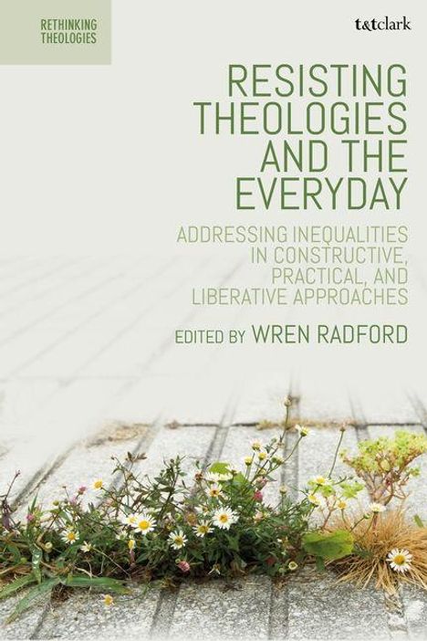 "Resisting Theologies and the Everyday" von Wren Radford. Gehwegplatten mit Blumen, minimalistisches Design.