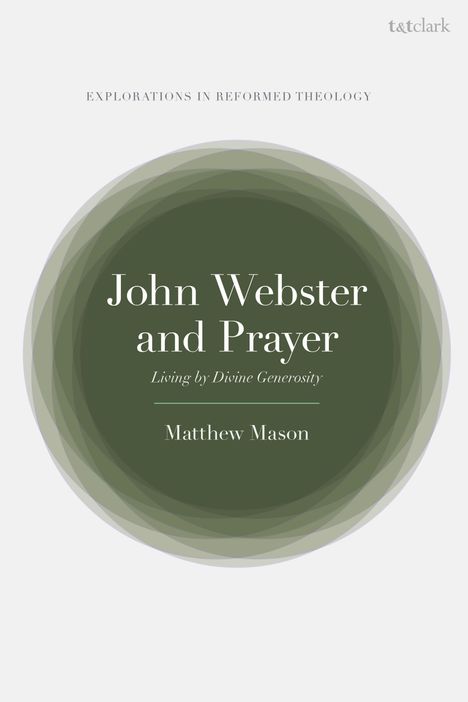 „John Webster and Prayer“ von Matthew Mason. Grüner Kreis auf hellem Hintergrund.