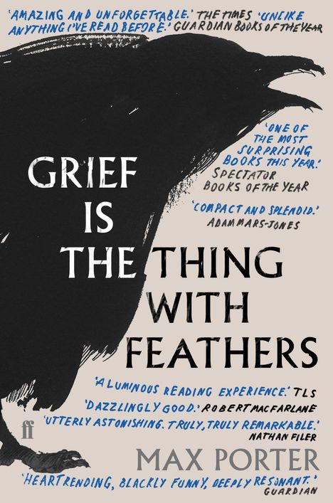 Max Porter: Grief is the Thing with Feathers, Buch