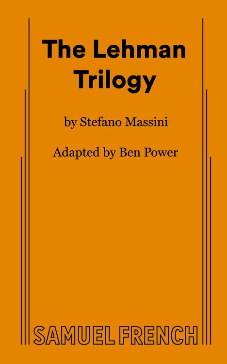 Stefano Massini: The Lehman Trilogy, Buch