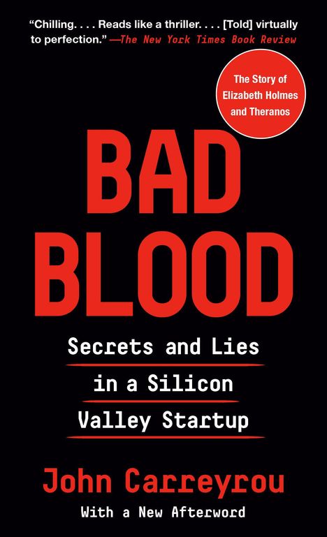 John Carreyrou: Bad Blood, Buch